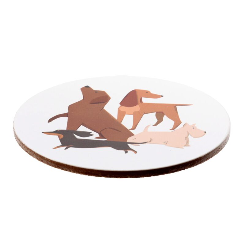 Dog Design Cork coasters set of 4 - Gift Boxed image 4