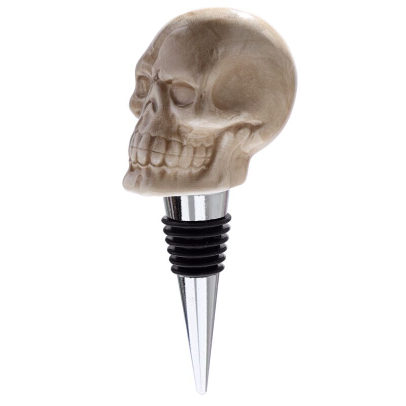 Ceramic Skull Bottle Stopper - Gift Idea image 2
