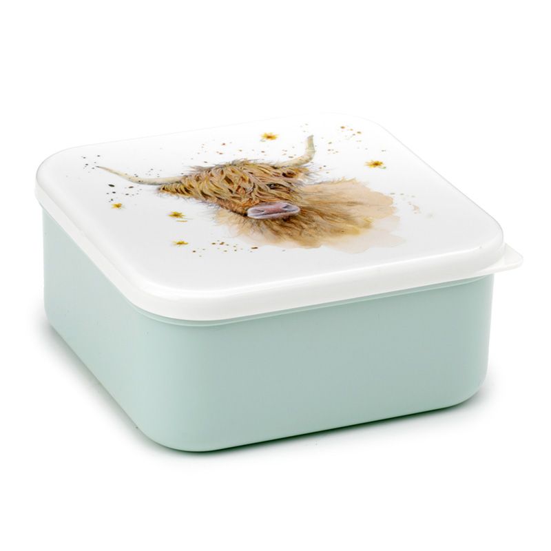 Highland Coo Cow Set of 3 Lunch Box Snack Storage M/L/XL - Lunchbox with Multi C image 2