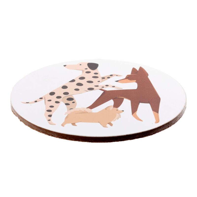 Dog Design Cork coasters set of 4 - Gift Boxed image 3