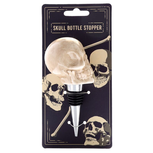 Ceramic Skull Bottle Stopper - Gift Idea image 0
