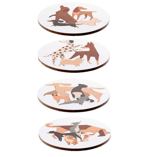 Dog Design Cork coasters set of 4 - Gift Boxed image 0