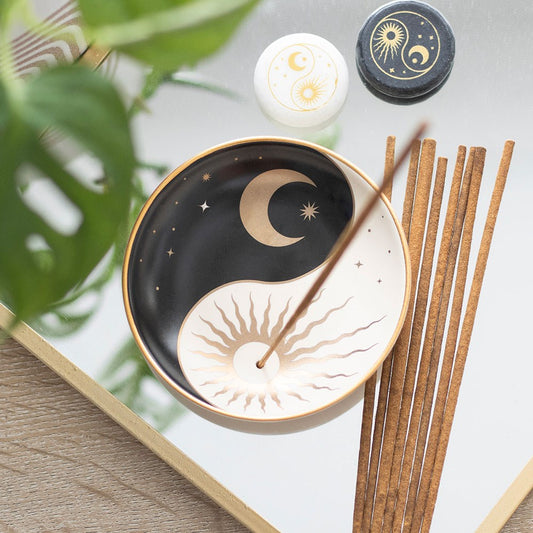 Yin Yang Ceramic Incense Stick Holder image 0